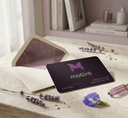 Carte Cadeau matirō — offrez le bien-être par l’Ubé, wellness premium made in France
