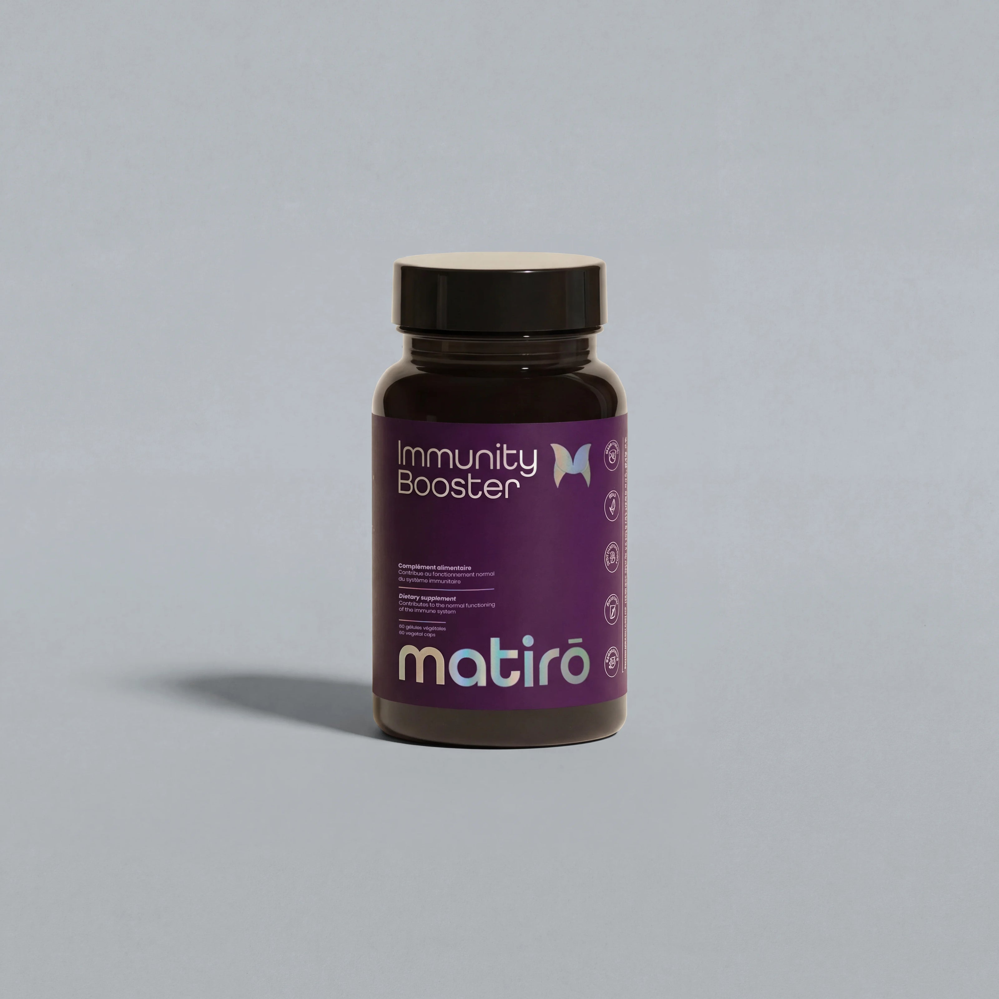 Immunity Booster Matirō — gélules végétales vegan, zinc, sélénium, vitamines