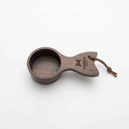 Cuillère Doseuse Rituel Matirō — bois foncé, dosage poudre de collagène marin